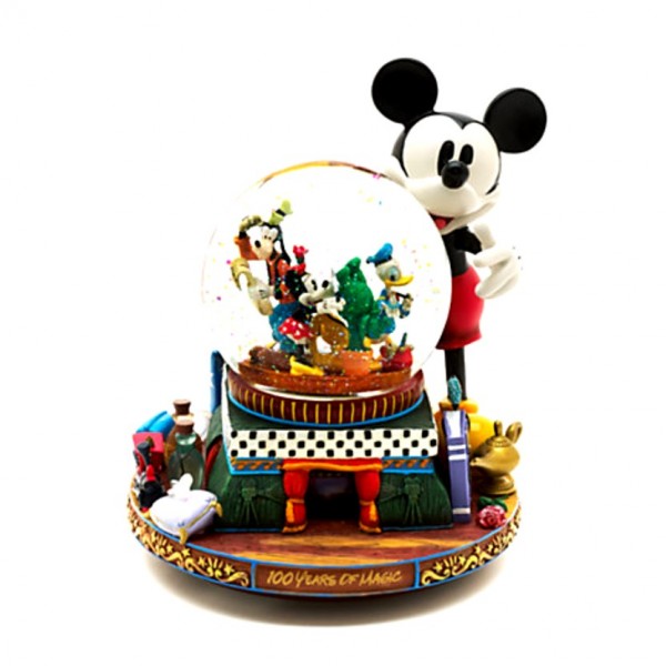 Mickey and Friends Deluxe Musical Snow Globe, Disneyland Paris Original